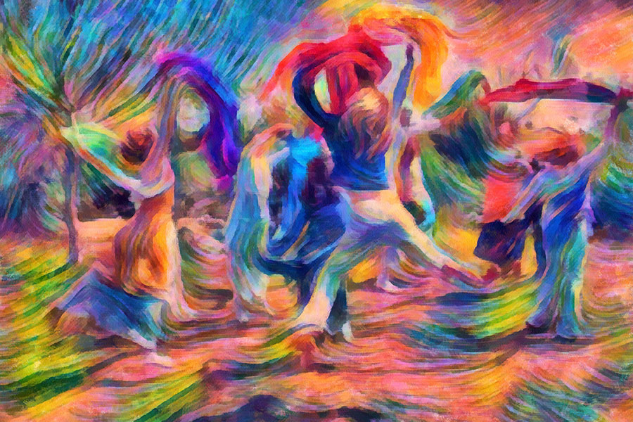 Dance of Colors Painting by Ahrale
